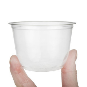 Recyclable 227 ml Transparent PET Pots - Showcase your culinary creations!