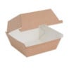 Compostable Small Hamburger Boxes 112mm - Pack of 150 Kraft Fiesta