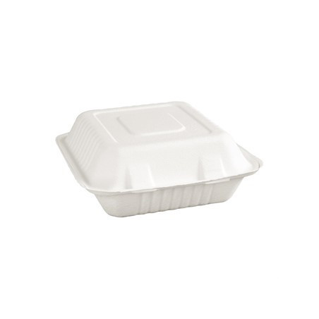 3-Fächer-Bagasse-Kompostierbare Schachteln 201mm - Packung mit 200