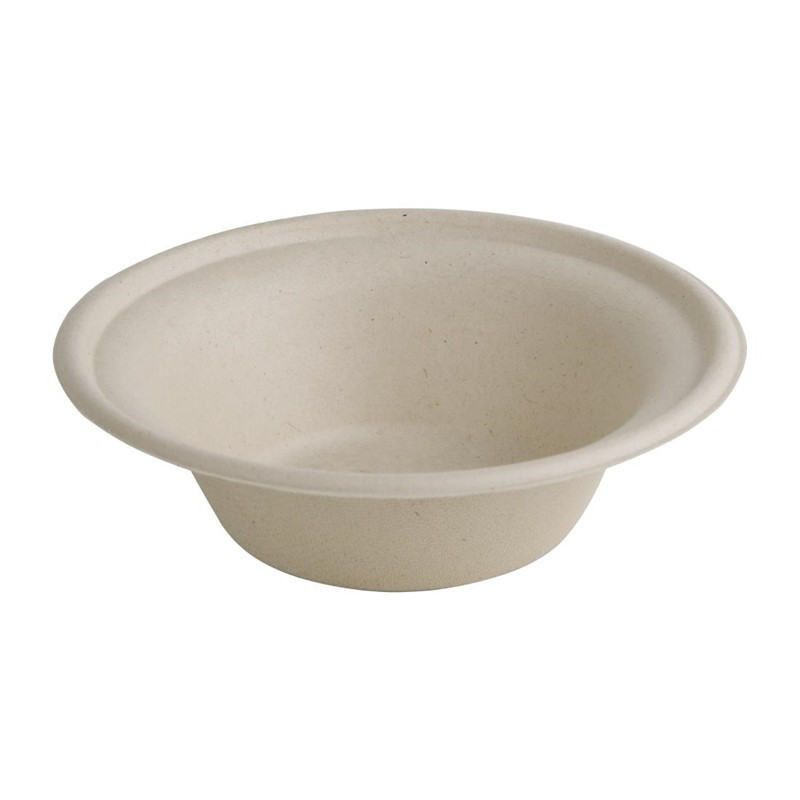 Bols Ronds Compostables Bagasse Naturelle 312 ml - Lot de 50 fiesta écologique