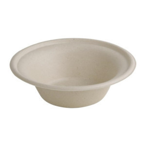 Round Compostable Natural Bagasse Bowls 950ml - Pack of 50 - Eco-friendly & Stylish