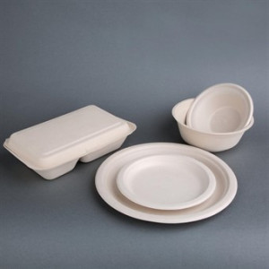 Round Compostable Natural Bagasse Bowls 950ml - Pack of 50 - Eco-friendly & Stylish