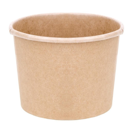 Pots à Soupe 340 ml 98 mm - Lot de 500 en Carton Kraft