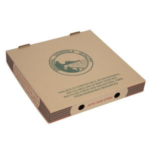 Boîtes à Pizza Imprimées Compostables 311mm - Lot de 100 par FourniResto