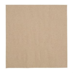 Recycled 2-Ply Snacking Napkins 330 mm Kraft - Pack of 2000