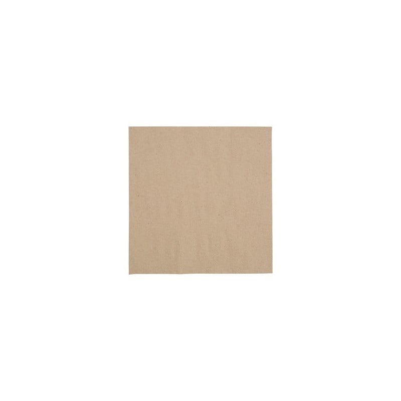 Serviettes Snacking Recyclées 2 Plis 330 mm Kraft - Lot de 2000