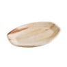 Oval Palm Leaf Plates 360 x 240 mm - Pack of 100, Natural & Compostable