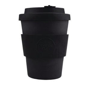 Reusable Black Bamboo Cup 340ml: practical and ecological