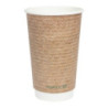 Gobelets Boissons chaudes Double Paroi Compostables 455 ml - Lot de 500 par Vegware