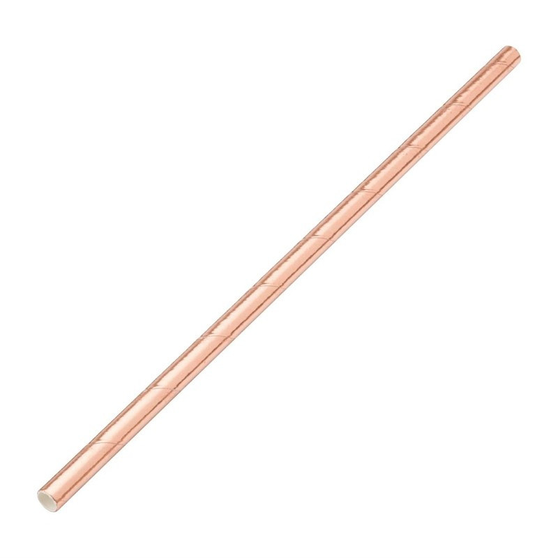 Biodegradable Copper Paper Straws Utopia - Pack of 250: Commit to the environment!