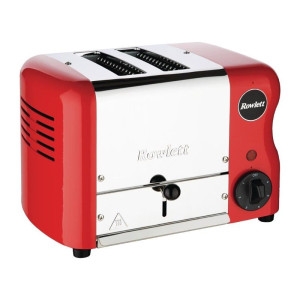 Red Rowlett Rutland 2-Slice Toaster - FAST & COMPACT!