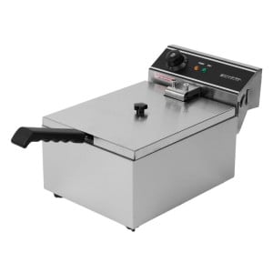 Professionelle Fritteuse 10 L 3000 W Edelstahl — Thermostat