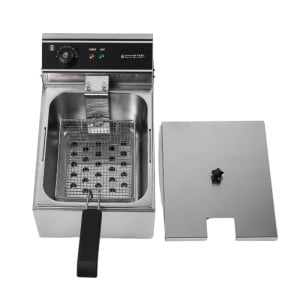 Professionelle Fritteuse 10 L 3000 W Edelstahl — Thermostat