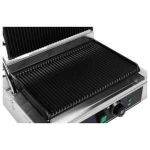 Grill Panini Pro 2200 W Gerillt 340x220 mm Inox