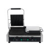 Double Panini Grill - Ribbed Plates - Dynasteel