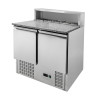 Refrigerated Pizza Cabinet - 2 Doors - 5 GN 1/6 Pans - Dynasteel