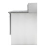 Refrigerated Pizza Counter - 2 Doors - 5 GN 1/6 Pans - Dynasteel