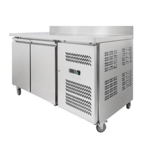 Refrigerated Table 2 Doors GN1/1 - Depth 700 with Backsplash - Dynasteel