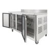 Refrigerated Table 2 Doors GN1/1 - Depth 700 with Backsplash - Dynasteel