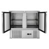 Compact 2-Door Saladette - With Sliding Lid - Dynasteel