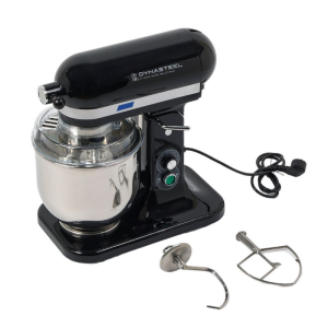 Planetary Mixer 7L Black - Dynasteel: Powerful and versatile for kitchen professionals.