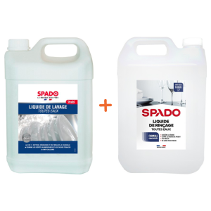Liquid Washing and Rinsing Pack for Hard Water for Dishwasher - SPADO