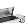 Saladette Réfrigérée à Poser Couvercle Inox - 5 x GN 1/4 - Dynasteel