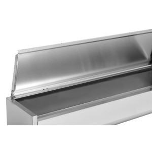 Saladette Réfrigérée à Poser Couvercle Inox - 7 x GN 1/4 - Dynasteel