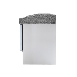 Kompakter Kühlschrank für Pizza - 3 Glastüren - Dynasteel