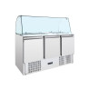 Refrigerated Saladette 4 GN 1/1 - 3 Doors - Dynasteel