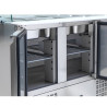 Saladette Kühlschrank 4 GN 1/1 - 3 Türen - Dynasteel