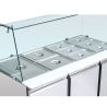 Saladette Kühlschrank 4 GN 1/1 - 3 Türen - Dynasteel