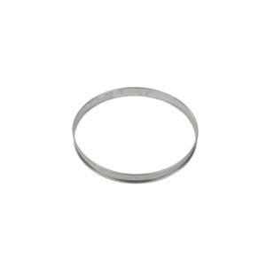 Tarteform Edelstahl mit gerolltem Rand - Gobel Ø200mm