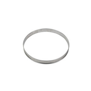 Stainless Steel Tart Ring with Rolled Edge ⌀220 mm Gobel