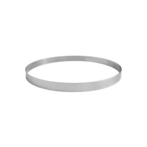 Perforierter Tortenring Edelstahl ⌀ 300 mm - Höhe 20 mm Gobel