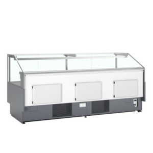 TEFCOLD SOCB25082A Refrigerated Display Case - 627 L: Modern design and ventilated cooling performance