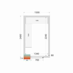 Kühlraumplatte TEFCOLD - Isolierung 80 mm