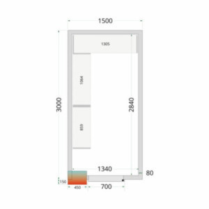 Kühlraumplatte 1500x3000x2120 mm TEFCOLD - Leistungsstarke Isolierung