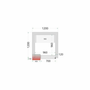 Kühlraumplatte 1200x1200x2200 mm TEFCOLD: Optimale Konservierung & Effektive Isolierung