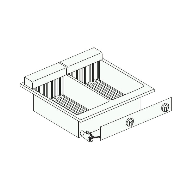 Built-in Fryer 2 x 10 L - High Performance CombiSteel