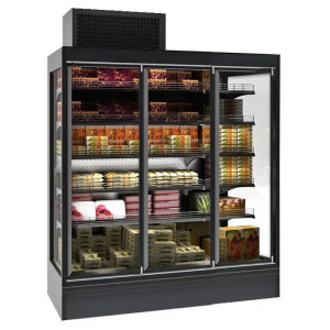 Max Wall Refrigerated Display Case with 4 Doors - 8.1 m² - CombiSteel