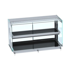 Vitrine Chauffante Drop-In avec Plaque Vitrocéramique - L 1440 x P 720 mm - CombiSteel