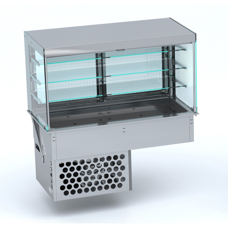 Drop-In Roll-Up Wall Refrigerated Display Case CombiSteel - Optimized Dimensions and Performance