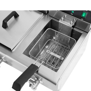 Professional Fryer 2 x 13 L with Drainage - Dynasteel: Performance and durability for your kitchen