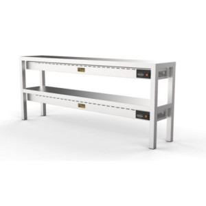 Ceramic Warming Shelf 2 Levels CombiSteel - L 2000 x D 300 mm