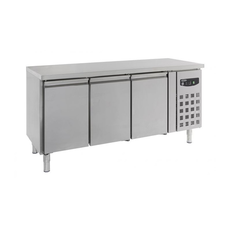 Positive Refrigerated Table 3 Doors CombiSteel - Stainless Steel, 386 L