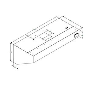 Hotte Murale Complète Avec Moteur et Led - CombiSteel