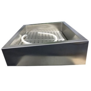 Inclined Drop-In Crushed Ice Bin with Side Drain - 3/1 - CombiSteel