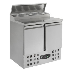 Refrigerated Saladette - 2 Doors - 5 GN 1/6 Pans - CombiSteel