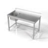 Stainless steel sink with left basin - Optimal dimensions